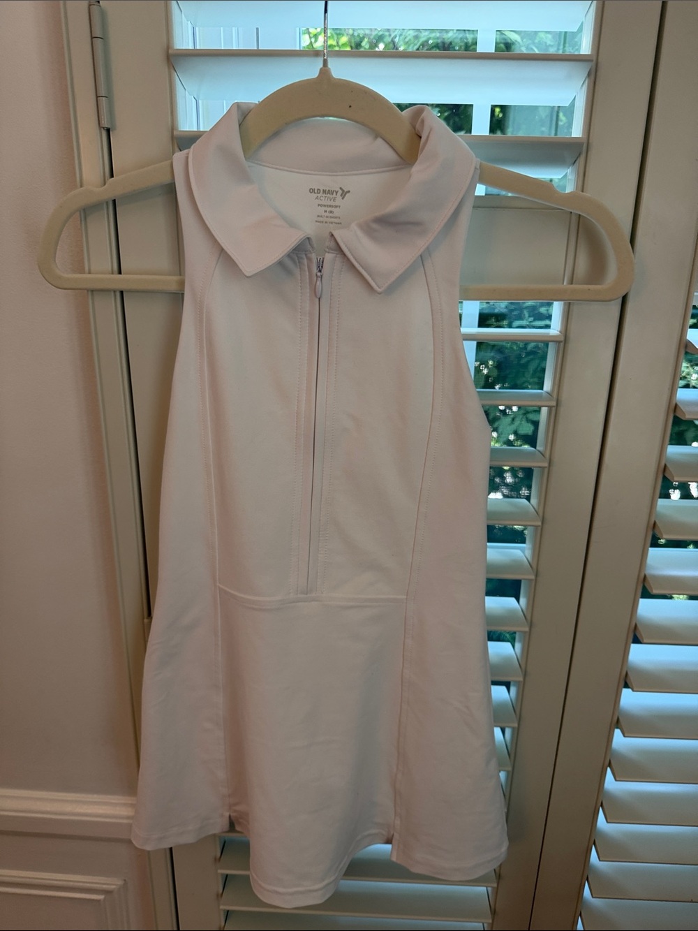 Old Navy white Zip-Front Sleeveless Girls' Casual Dress